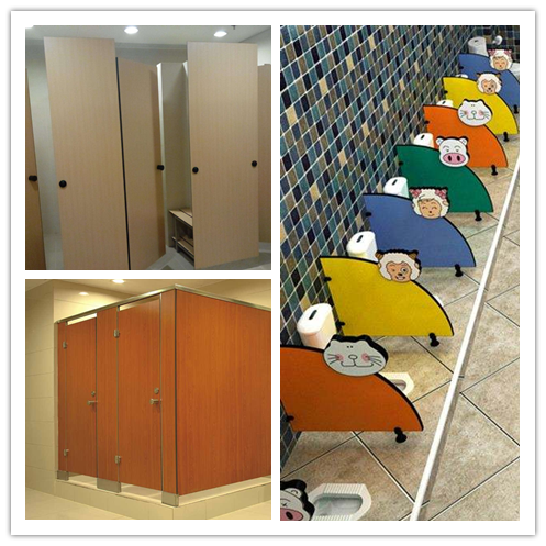 Separação do toalete de HPL